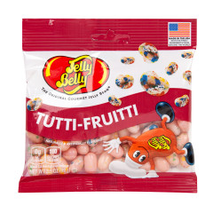 JELLY BELLY TUTTI FRUTTI JELLY BEANS 3.5 OZ PEG BAG