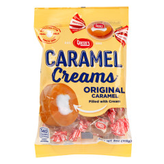 GOETZE CARAMEL CREAMS 4 OZ PEG BAG