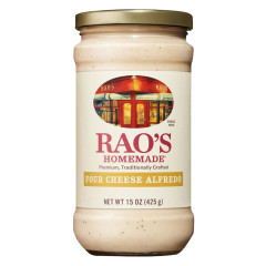 RAO'S FOUR CHEESE ALFREDO SAUCE 15 OZ GLASS JAR