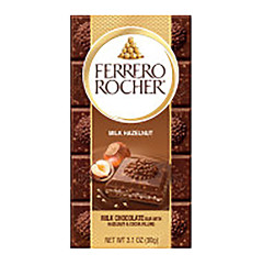 FERRERO ROCHER BAR MILK CHOCOLATE HAZELNUT BAR 3.1 OZ 8 COUNT PACK