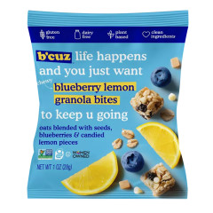 B'CUZ BLUEBERRY LEMON GRANOLA BITES 1 OZ BAG