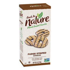 BACK TO NATURE FUDGE STRIPED SHORTBREAD COOKIES 8.5 OZ BOX