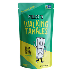 FILLO’S WALKING TAMALES BEAN SALSA VERDE 4 OZ POUCH