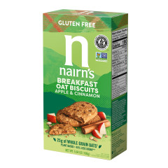 NAIRN'S GLUTEN FREE APPLE & CINNAMON BREAKFAST BISCUIT 5.64 OZ BOX