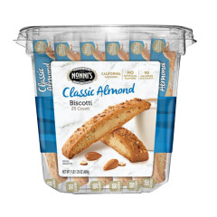 NONNI’S BISCOTTI CLASSIC ALMOND 17.25 OZ TUB