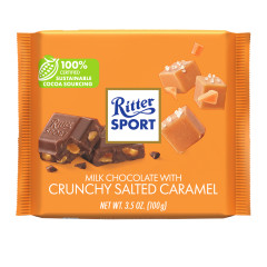 RITTER CRUNCHY SALTED CARAMEL 3.5 OZ BAR