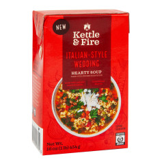 KETTLE & FIRE ITALIAN WEDDING SOUP 16 OZ CARTON