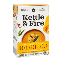 KETTLE & FIRE BUTTERNUT SQUASH SOUP 16.9 OZ CARTON