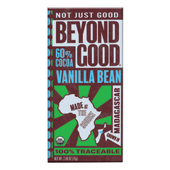 BEYOND GOOD BAR 60% VANILLA BEAN 2.64 OZ BAR