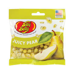 JELLY BELLY JUICY PEAR JELLY BEANS 3.5 OZ PEG BAG