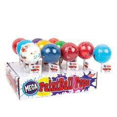 MEGA PAINTBALL POPS ASSORTED 4.8 OZ