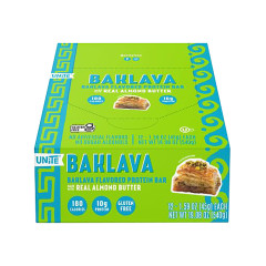 UNITE BAKLAVA FLAVORED PROTEIN BAR 1.59 OZ