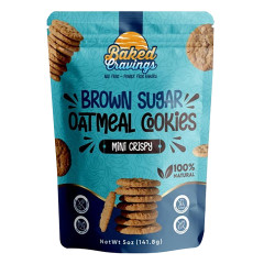 BAKED CRAVINGS MINI CRISPY BROWN SUGAR COOKIES 5 OZ BAG