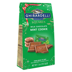 GHIRARDELLI MINT COOKIE CHOCOLATE SQUARES LARGE 7.1 OZ BAG