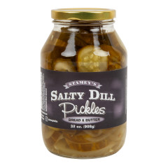 STAMEY’S BREAD & BUTTER PICKLES 30 OZ JAR