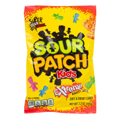 SOUR PATCH KIDS EXTREME SOUR CANDY 7.2 OZ