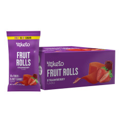 KISS MY KETO STRAWBERRY FRUIT ROLLS 0.74 OZ BAG