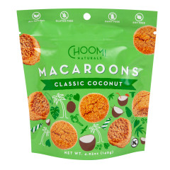 CHOOMI NATURALS CLASSIC COCONUT MACAROONS 4.9 OZ RESEALABLE POUCH