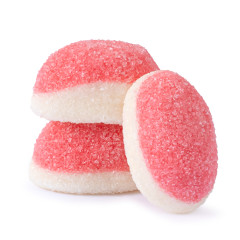 CLEVER CANDY STRAWBERRY PINK PUFFY PUFFS