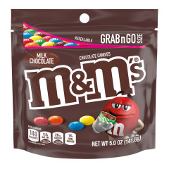 M&M'S MILK CHOCOLATE 5 OZ STAND UP BAG