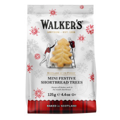 WALKER’S MINI FESTIVE SHORTBREAD TREES 4.4 OZ BAG