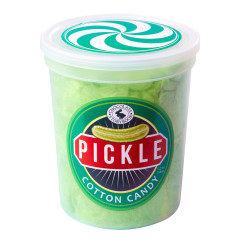 CHOCOLATE STORYBOOK PICKLE COTTON CANDY 1.75 OZ TUB