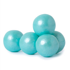 CLEVER CANDY SHIMMER TURQUOISE GUMBALLS COTTON CANDY FLAVORED 850 CT