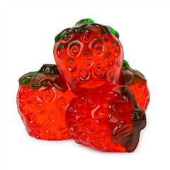 CLEVER CANDY 3D GUMMY STRAWBERRIES