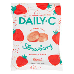 DAILY C STRAWBERRY CANDY 5.3 OZ PEG BAG