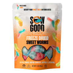 SOW GOOD FREEZE DRIED SWEET WORMS 1.5 OZ POUCH