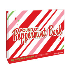 NASSAU CANDY POUND O' PEPPERMINT BARK 1 LB BOX