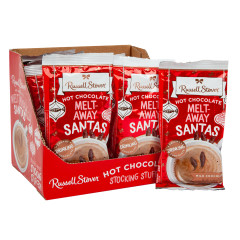 RUSSELL STOVER HOT CHOCOLATE MELTAWAY SANTAS 1.7 OZ