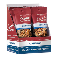 PECAN NATION CINNAMON PECANS 1 OZ BAG