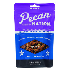 PECAN NATION MAPLE PECANS 4 OZ POUCH