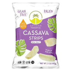 ARTISAN TROPIC CASSAVA STRIPS SEA SALT 2 OZ BAG