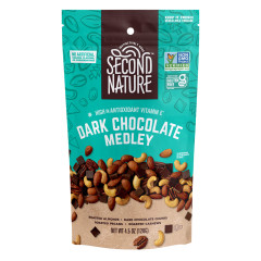 SECOND NATURE DARK CHOCOLATE MEDLEY 4.5 OZ BAG