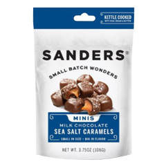 SANDERS MILK CHOCOLATE SEA SALT CARAMEL MINI BITES 3.75 OZ BAG