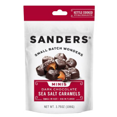 SANDERS DARK CHOCOLATE SEA SALT CARAMEL MINI BITES BAG