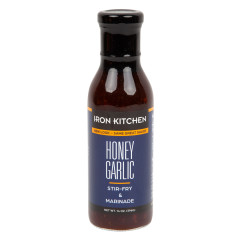 IRON CHEF HONEY GARLIC STIR FRY & MARINADE 13 OZ BOTTLE