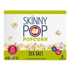 SKINNYPOP MICROWAVE SEA SALT POPCORN 2.8 OZ BAG