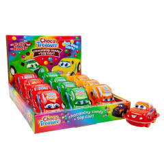 CHOCO TREASURE CHOCOLATEY CANDY WITH TOY CAR RALLY RACERS 0.8 OZ