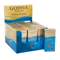 GODIVA MILK CHOCOLATE PEARLS 1.5 OZ