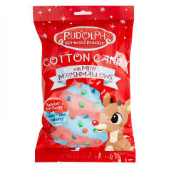 RUDOLPH THE RED-NOSED REINDEER COTTON CANDY WITH MINI MARSHMALLOWS 3 OZ BAG