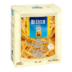 DE CECCO FETTUCCINE EGG SPECIAL CUT PASTA 8.8 OZ BOX # 103