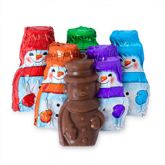 MADELAINE MINI MILK CHOCOLATE FOILED SNOWMEN