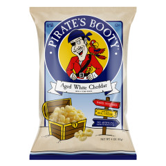 PIRATE'S BOOTY AGED WHITE CHEDDAR 4 OZ BAG