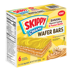 SKIPPY PEANUT BUTTER & BANANA WAFER BARS 7.8 OZ BOX