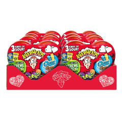 WARHEADS SOUR ASSORTMENT PLASTIC HEART 3.85 OZ