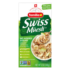 FAMILIA NO SUGAR ADDED SWISS MUESLI 12 OZ BOX