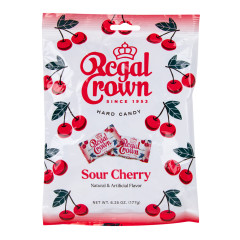 REGAL CROWN SOUR CHERRY 6.25 OZ PEG BAG